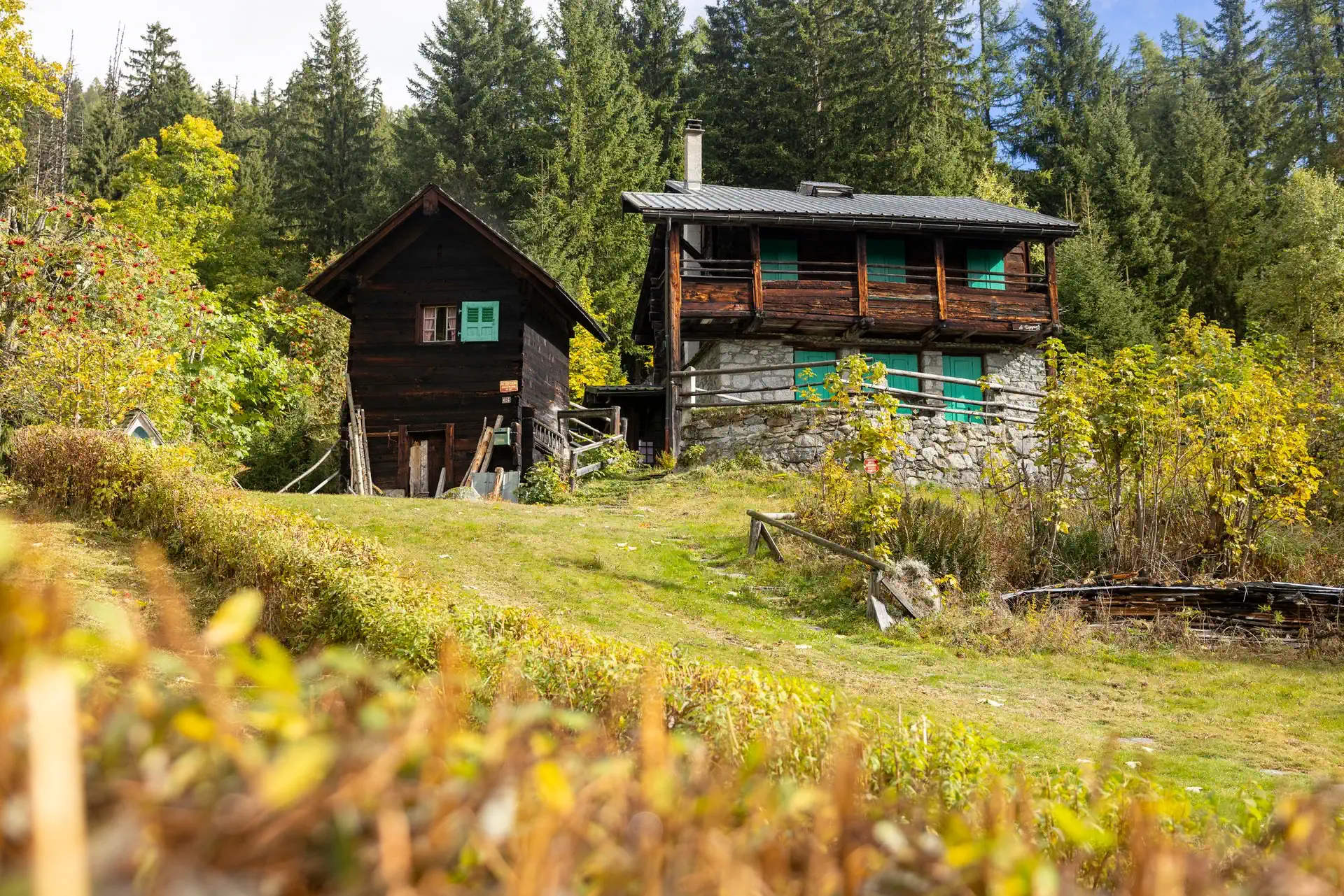 Habitat traditionnel dans le hameau de Tré le Champs